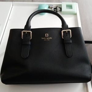 Kate Spade Medium Black Purse with Gold Details